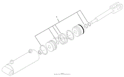 HYDRAULIC CYLINDER ASSEMBLY NO. 95-3578