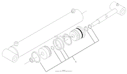 HYDRAULIC CYLINDER ASSEMBLY NO. 99-6162