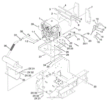 ENGINE AND MOUNT ASSEMBLY