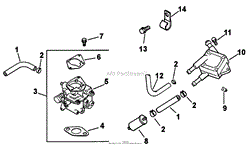 FUEL SYSTEM ASSEMBLY KOHLER ENGINE CH25S PS-68688