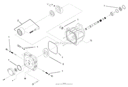 LEFT HAND HYDRAULIC PUMP ASSEMBLY NO. 98-8432