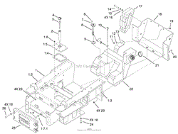 MAIN FRAME AND FUEL TANK ASSEMBLY