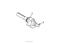 CRANKSHAFT ASSEMBLY KOHLER ENGINE CH25S PS-68688