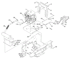 ENGINE AND MOUNT ASSEMBLY