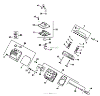 HEAD/VALVE/BREATHER ASSEMBLY KOHLER ENGINE CH25S PS-68688