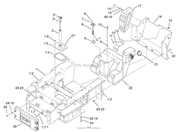 MAIN FRAME AND FUEL TANK ASSEMBLY