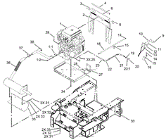 ENGINE AND MOUNT ASSEMBLY