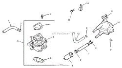 FUEL SYSTEM ASSEMBLY KOHLER CH730S-0072