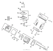 HEAD / VALVE / BREATHER ASSEMBLY KOHLER CH730S-0072