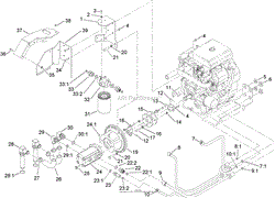 HYDRAULIC PUMP AND FILTER ASSEMBLY