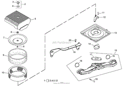 AIR INTAKE AND FILTRATION ASSEMBLY KOHLER CH730-0132