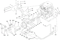 HYDRAULIC PUMP AND FILTER ASSEMBLY