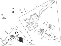 OIL PAN AND LUBRICATION ASSEMBLY KOHLER CH730-0132