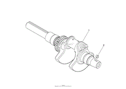 CRANKSHAFT ASSEMBLY KOHLER CH730-0162