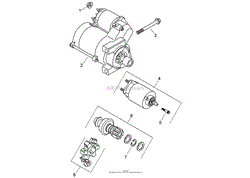 STARTING SYSTEM ASSEMBLY KOHLER CH730-0162