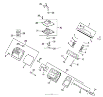 HEAD/VALVE/BREATHER ASSEMBLY KOHLER CH20S-64667