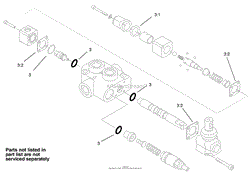 HYDRAULIC VALVE ASSEMBLY NO. 99-3077