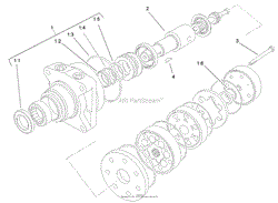 HYDRAULIC MOTOR ASSEMBLY NO. 99-3052