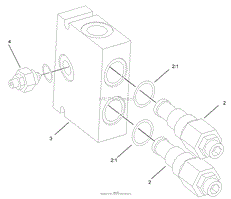 COUNTERBALANCE VALVE ASSEMBLY NO. 99-3040