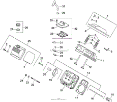 HEAD AND VALVE AND BREATHER ASSEMBLY KOHLER CH23S-76549