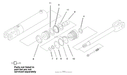 HYDRAULIC CYLINDER KIT ASSEMBLY NO. 100-4163