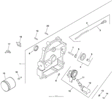 OIL PAN AND LUBRICATION ASSEMBLY KOHLER CH23S-76549