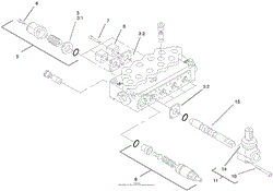 4-SPOOL HYDRAULIC VALVE ASSEMBLY NO. 99-3070