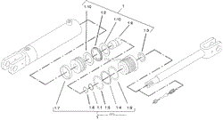 HYDRAULIC CYLINDER KIT ASSEMBLY NO. 100-4163