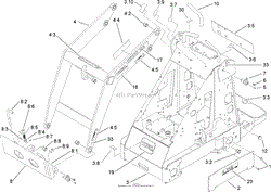 FRAME AND LOADER ARM ASSEMBLY