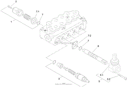 HYDRAULIC VALVE ASSEMBLY NO. 105-6246