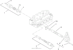 HYDRAULIC VALVE ASSEMBLY NO. 105-6246