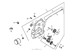 OIL PAN AND LUBRICATION ASSEMBLY KOHLER CH20S 64733