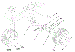 REAR WHEEL ASSEMBLY