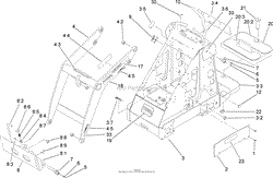 FRAME AND LOADER ARM ASSEMBLY