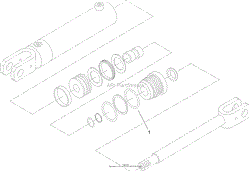 HYDRAULIC CYLINDER ASSEMBLY NO. 105-7867