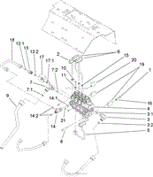 FOUR SPOOL VALVE ASSEMBLY