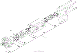 HYDRAULIC GEAR PUMP ASSEMBLY NO. 106-7650