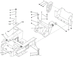 MAIN FRAME AND FUEL TANK ASSEMBLY