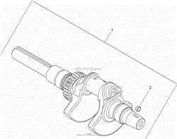 CRANKSHAFT ASSEMBLY KOHLER CH740-3126