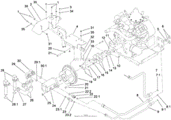 HYDRAULIC PUMP AND FILTER ASSEMBLY