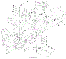 MAIN FRAME AND FUEL TANK ASSEMBLY