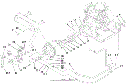 HYDRAULIC PUMP AND FILTER ASSEMBLY