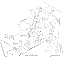 LOADER TOWER AND PULLEY ASSEMBLY