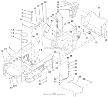 MAIN FRAME AND FUEL TANK ASSEMBLY