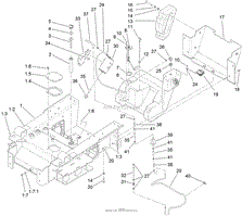 MAIN FRAME AND FUEL TANK ASSEMBLY