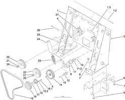 LOADER TOWER AND PULLEY ASSEMBLY