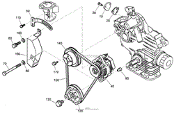 ALTERNATOR, PULLEY AND FUEL PUMP COVER ASSEMBLY