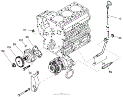 DIPSTICK, GUIDE AND OIL PUMP ASSEMBLY