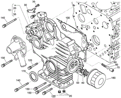 GEAR CASE AND OIL FILTER CARTRIDGE ASSEMBLY