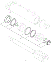 HYDRAULIC CYLINDER ASSEMBLY NO. 117-1833